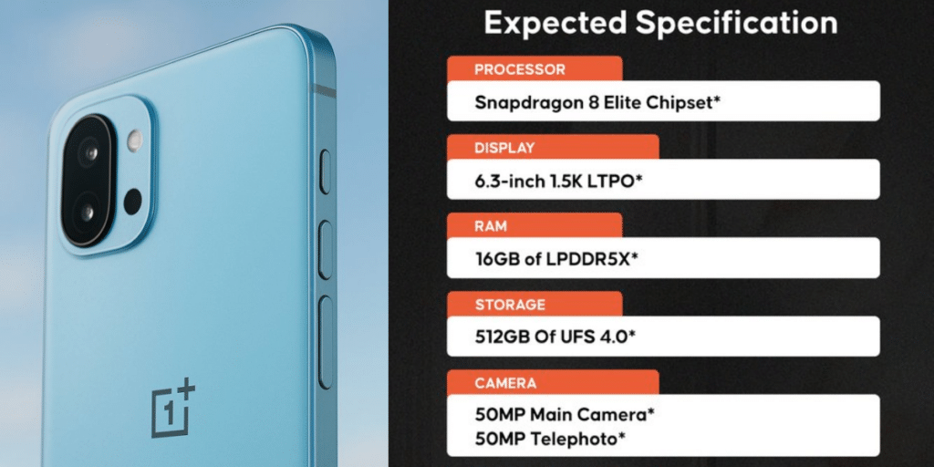 OnePlus 13T Launch Specs