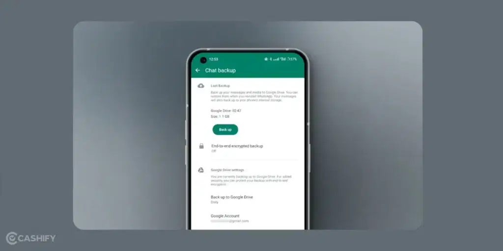 create WhatsApp backup