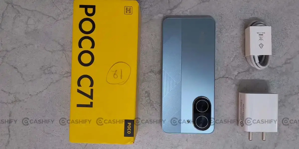 Poco C71 box content