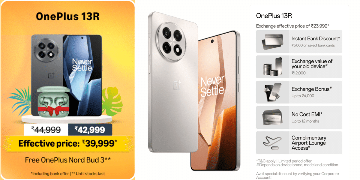 oneplus 13R discount on Amazon