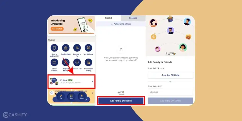 UPI Circle , set up UPI Circle in Google Pay, set up UPI Circle PhonePe, set up UPI Circle in Paytm,