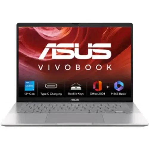 Asus VivoBook S14 S3407VA LY039WS Core i7 13th Gen 16 GB 512 GB SSD Windows 11 Front