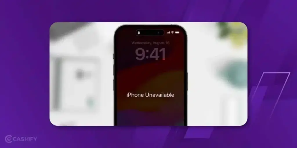 iPhone unavailable screen