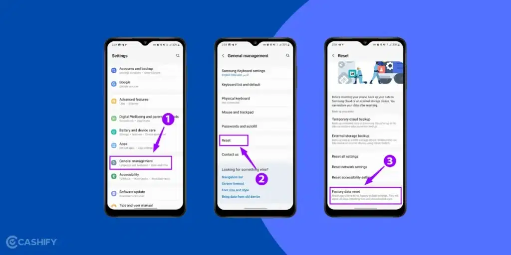 Samsung Galaxy Factory reset, One UI 7 Battery Drain