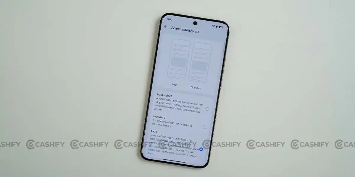 Realme P3 Ultra refresh rate