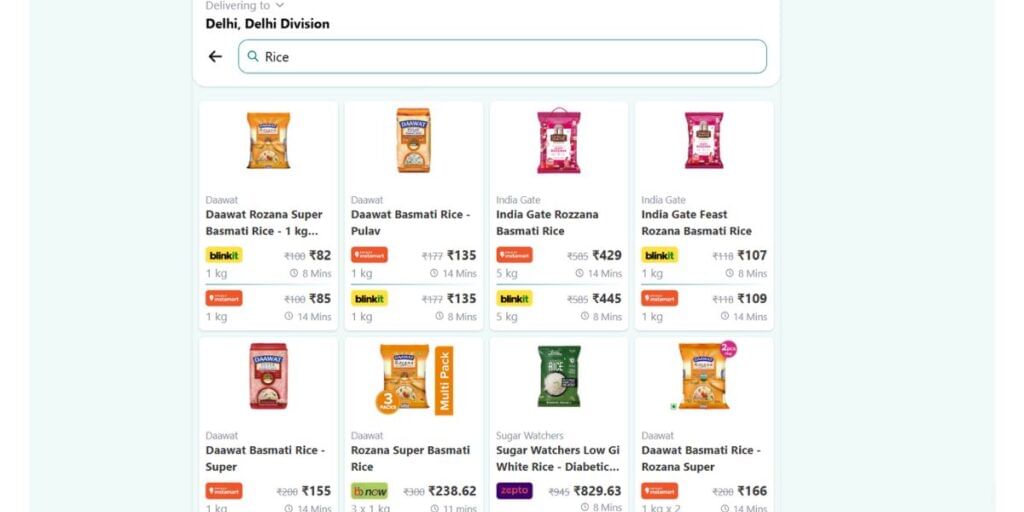 Quick compare app how to use to find best deals