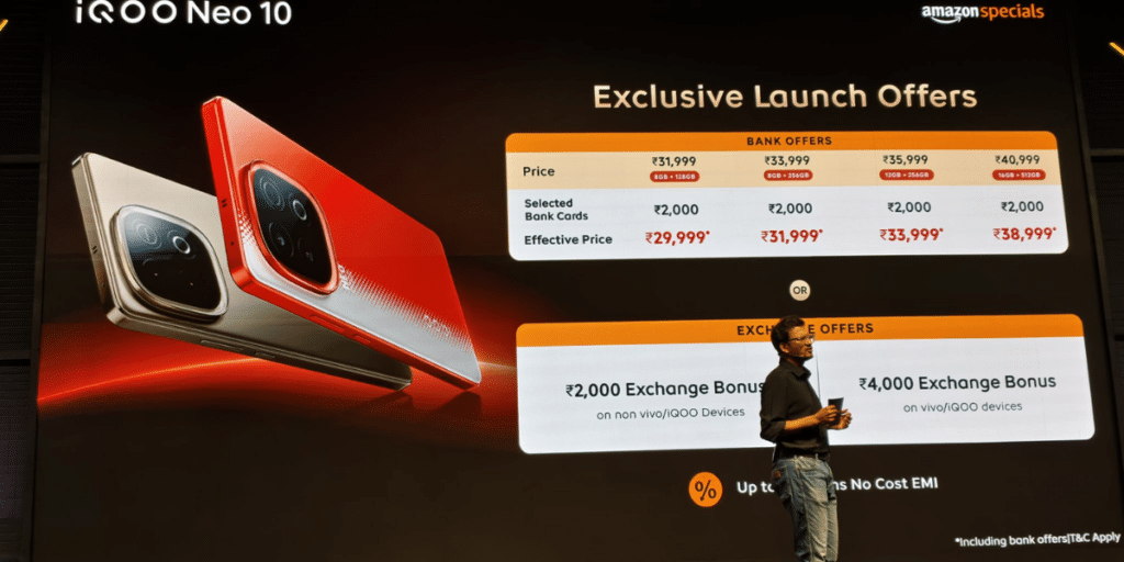 iQOO Neo 10 Launch Price India