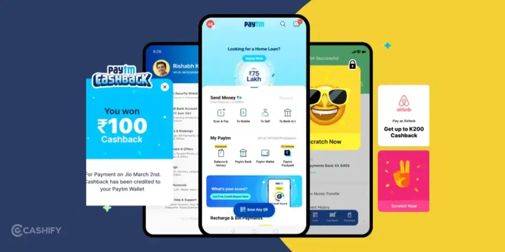 Best UPI App for Cashback, Paytm app, Paytm cashback,