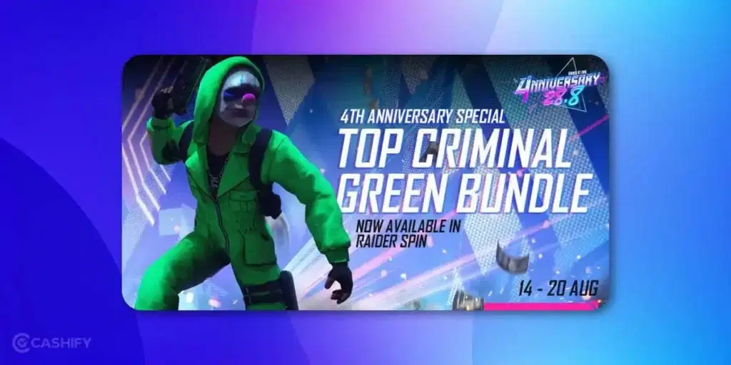 Green criminal bundle free fire