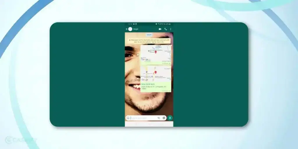 Fake WhatsApp location