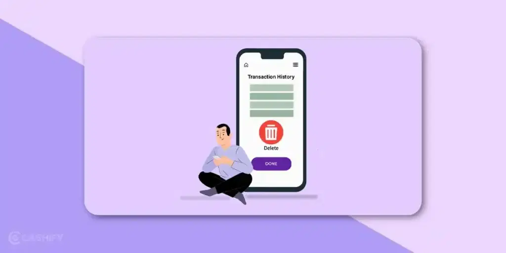 Ways to delete transaction history in PhonePe