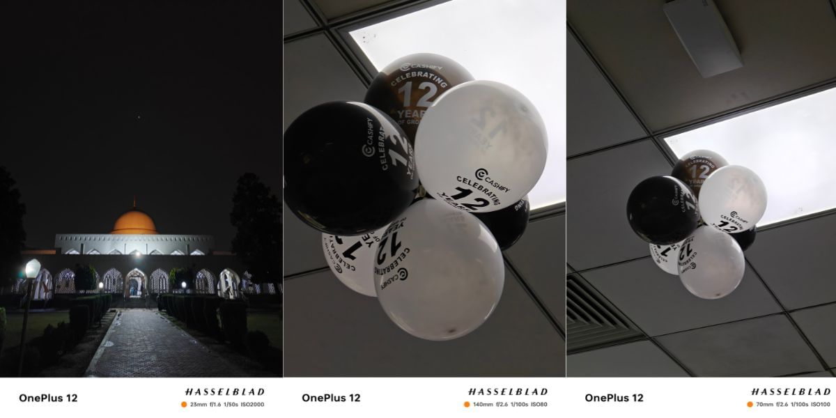 OnePlus 12 camera in low light conditions