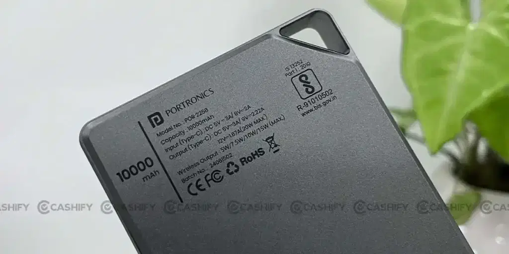 Portronics power bank model boosty 10K