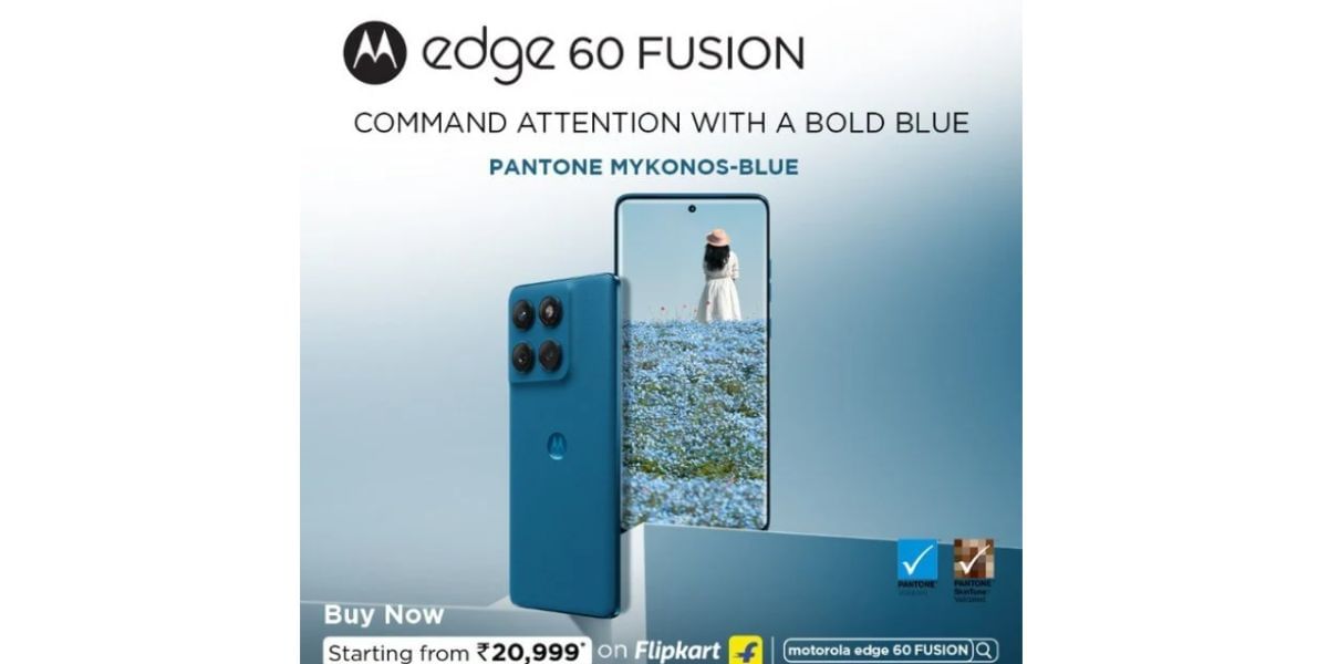Motorola Edge 60 Fusion Sale Available At Flipkart: New Colour Variant Launched Under 20,000