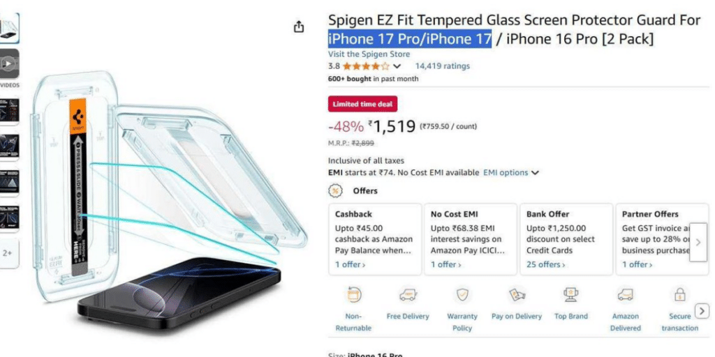 iPhone 17 Display Size