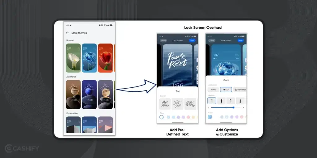 Realme UI 6.0 - lock screen customisation