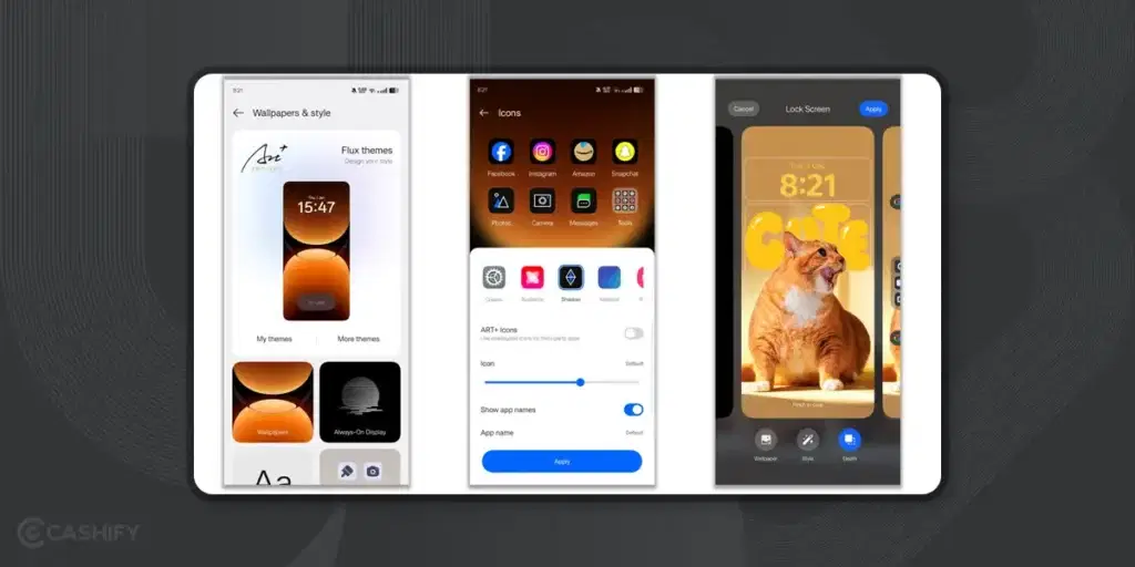 Lockscreen customisation