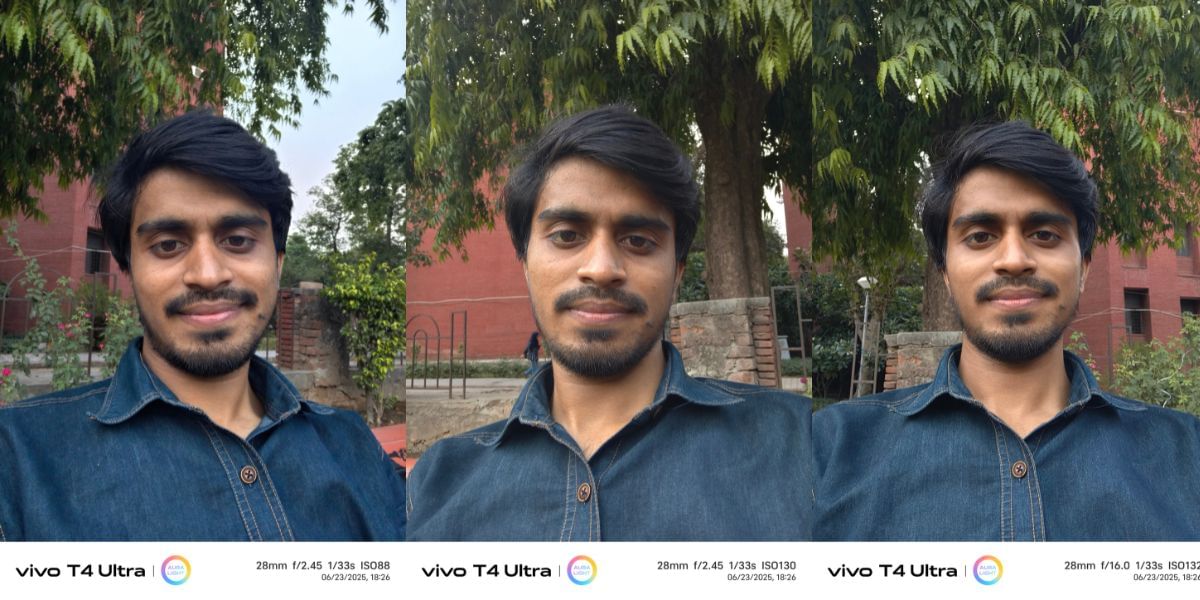Vivo T4 Ultra front camera sample