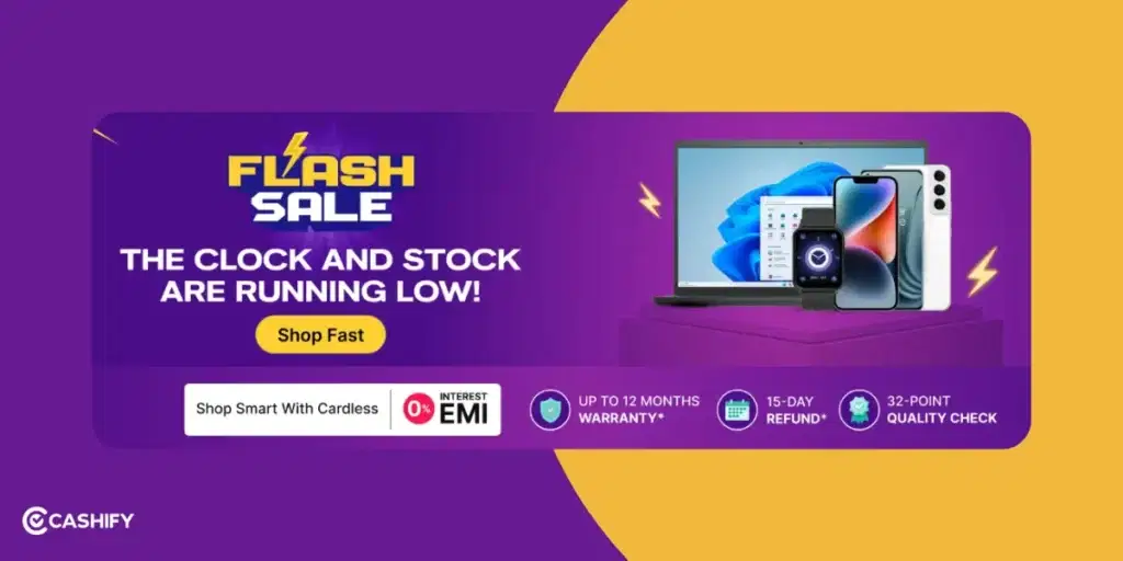 Cashify upcoming sale