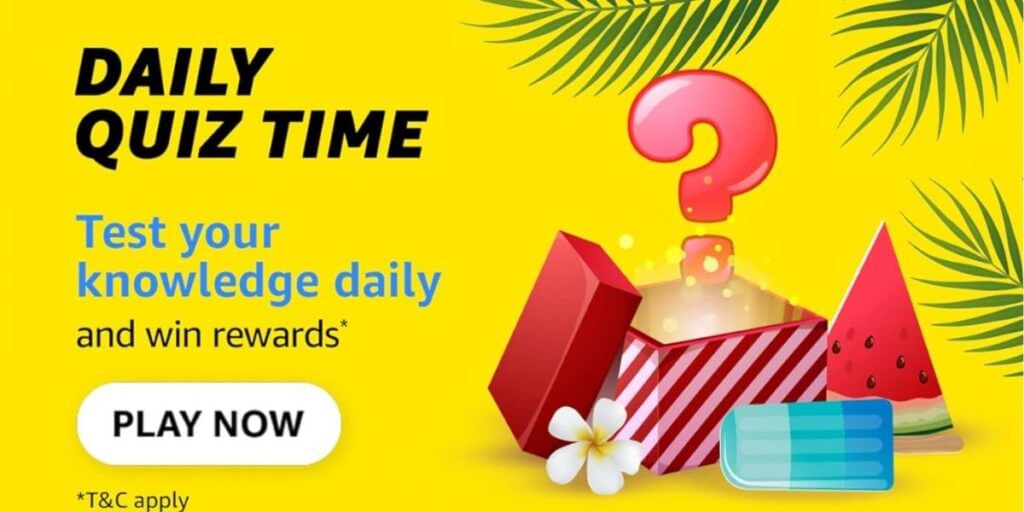 Amazon daily quiz