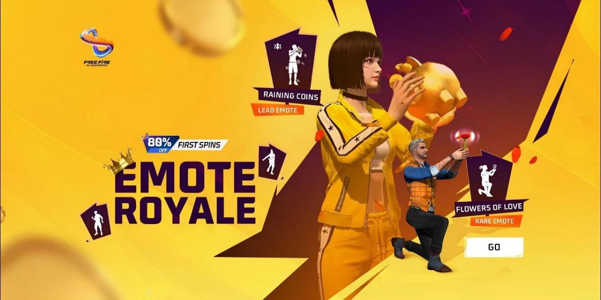 Celebrate With &#8216;Raining Coins&#8217; Emote In Free Fire MAX Emote Royale Event