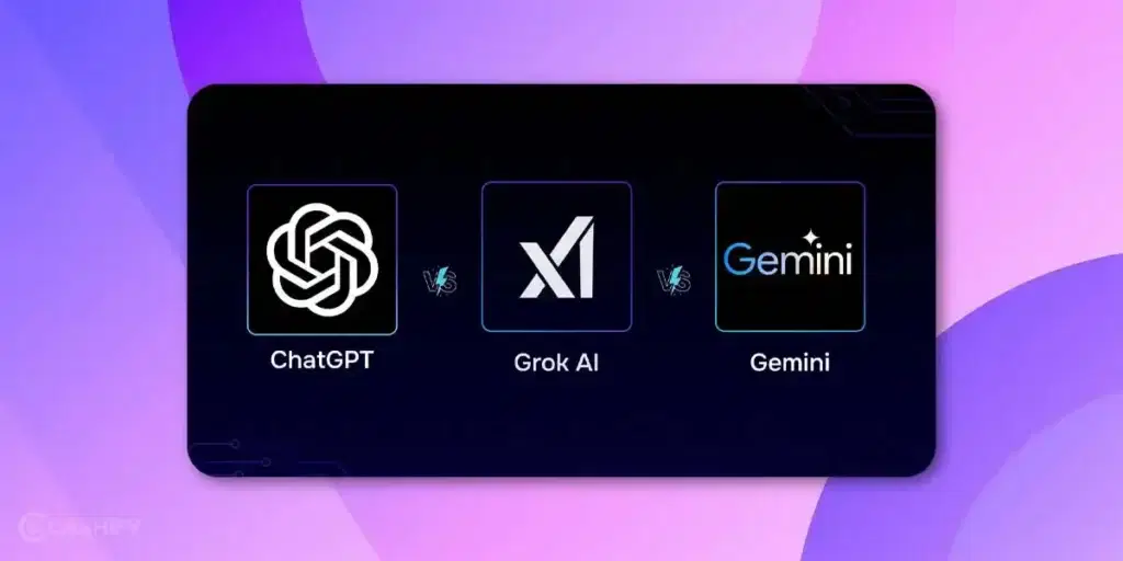 Google AI mode, Gemini, Grok