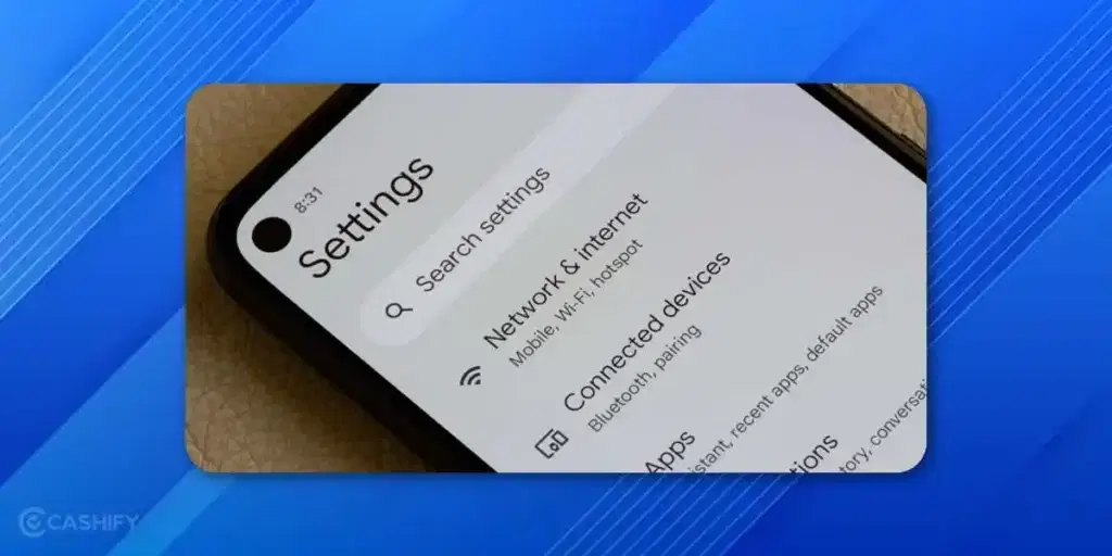 Phone network settings