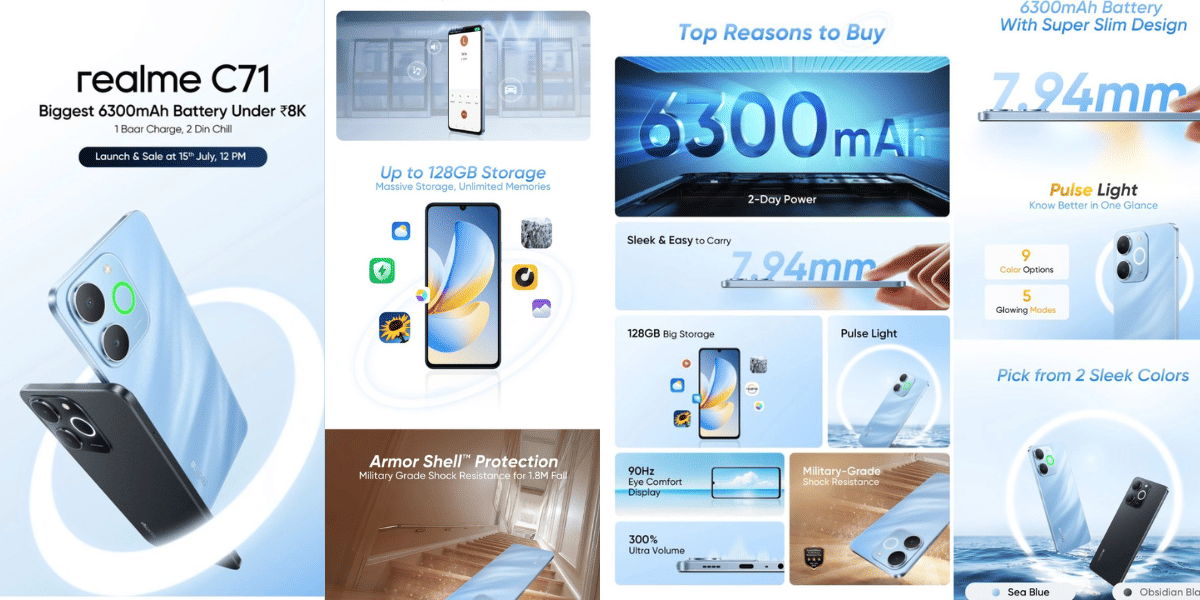 Realme C71 Launched In India With A Giant Battery Under Rs 8,000