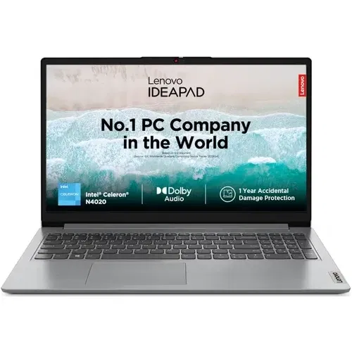 Lenovo IdeaPad Slim 1 15IGL7 82V700KHIN Intel Celeron Dual Core 8 GB 512 GB SSD Windows 11 Front