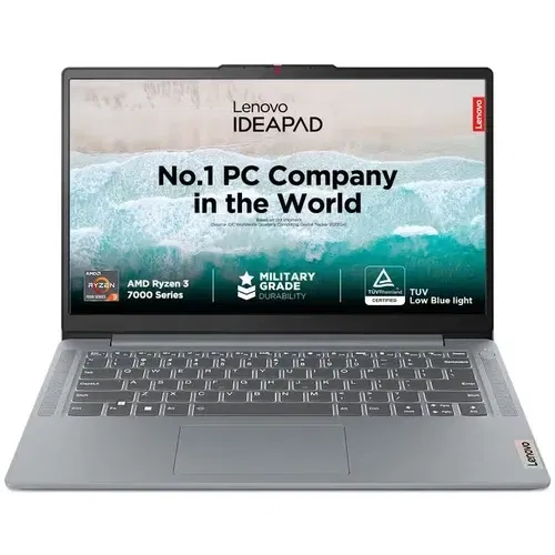 Lenovo IdeaPad Slim 3 15AMN8 82XQ00H7IN AMD Quad Core Ryzen 3 8 GB 512 GB SSD Windows 11 Front
