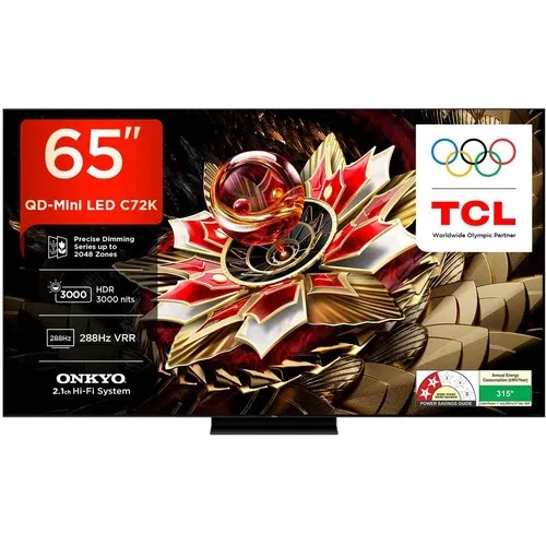 TCL 65C72K 65 inch (165 cm) QD-Mini LED 4K Front