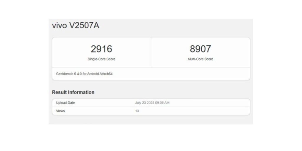 iQOO Z10 Turbo Geekbench scores