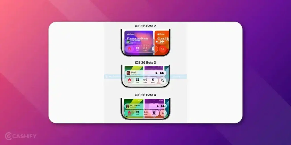 ios 26 beta update liquid glass UI