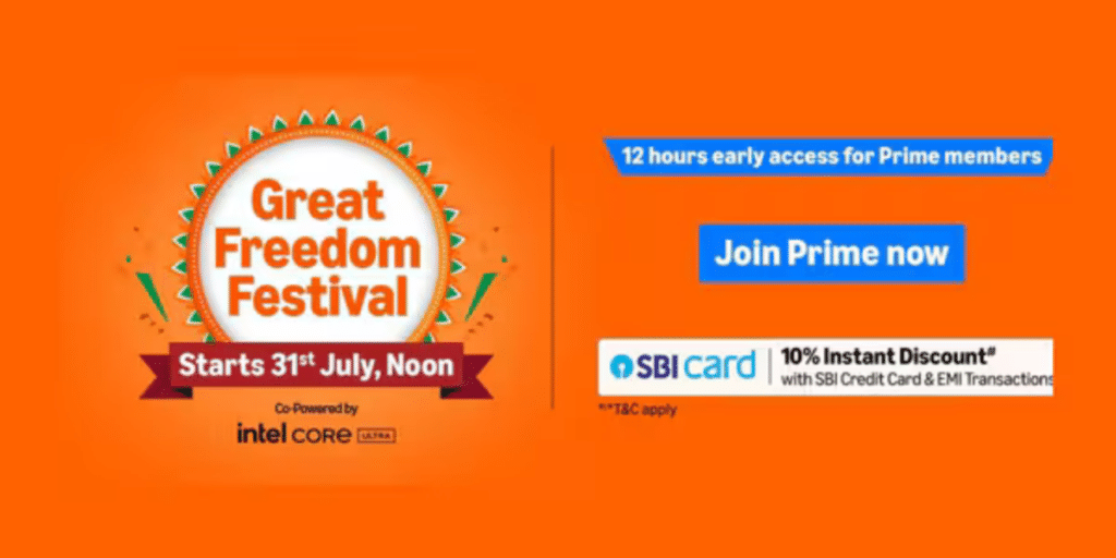 Great Freedom Festival on Amazon begins today for Prime users