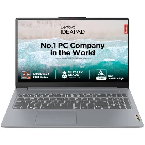 Lenovo IdeaPad Slim 3 15AMN8 82XQ00MDIN AMD Quad Core Ryzen 3 8 GB 512 GB SSD Windows 11 Front