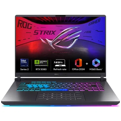 Asus ROG Strix G16 G615LW RV148WS Core Ultra 9 Series 2 32 GB 1 TB SSD Windows 11 16 GB Front