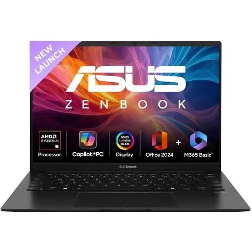 Asus Zenbook 14 UM3406KA PP240WS AMD Hexa Core Ryzen AI 5 16 GB 512 GB SSD Windows 11 Front