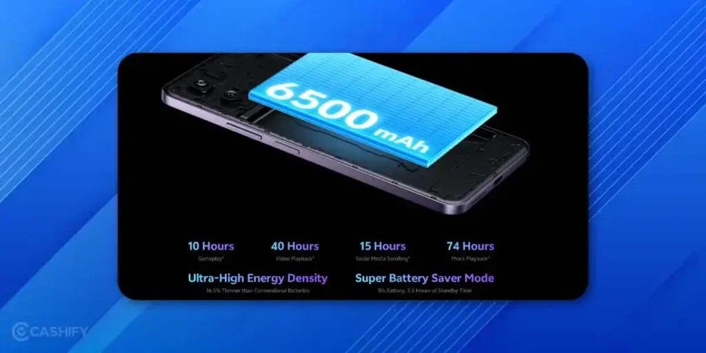 Vivo T4X battery