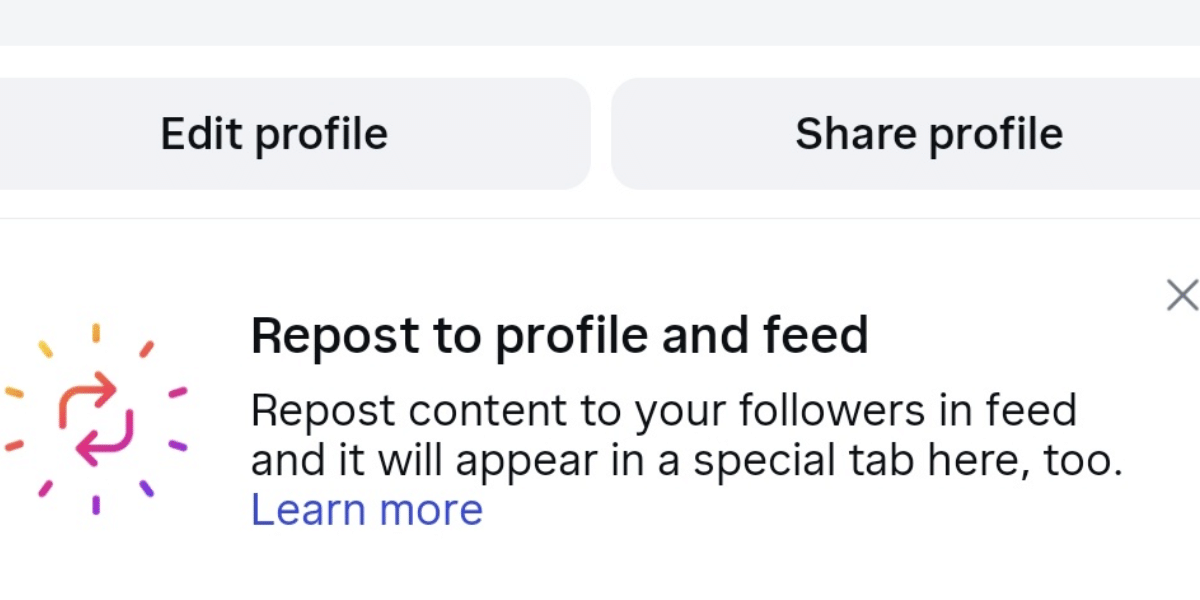 Instagram New Repost Feature