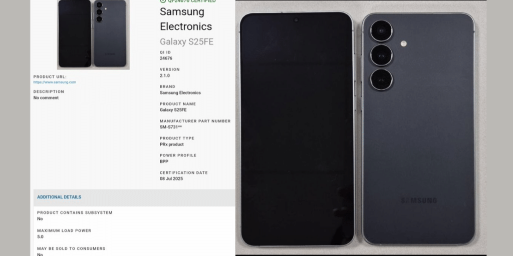 Galaxy S25 FE Price