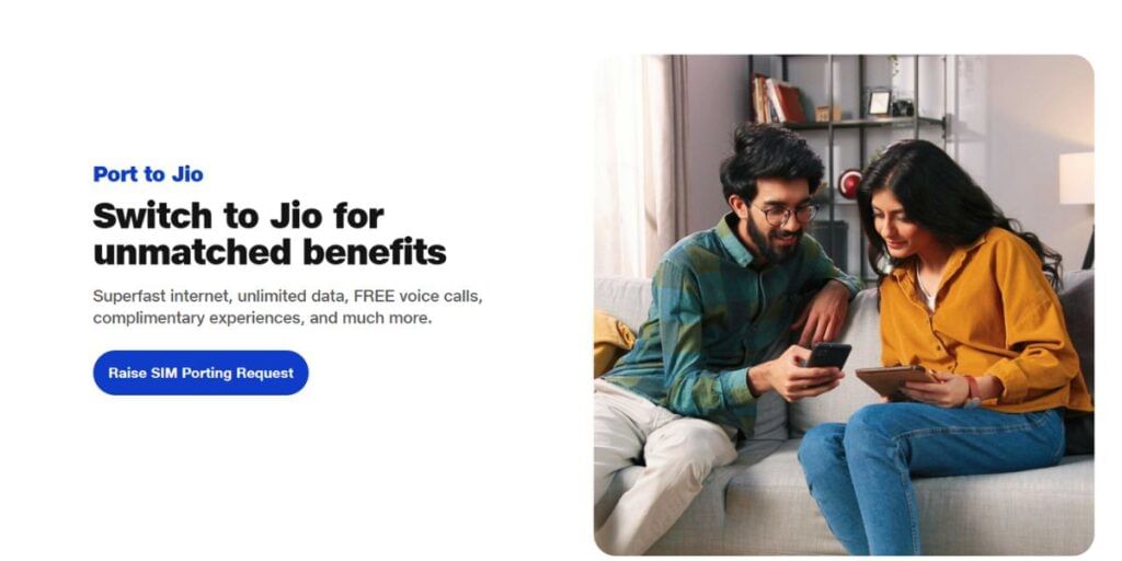 JIO SIM port online