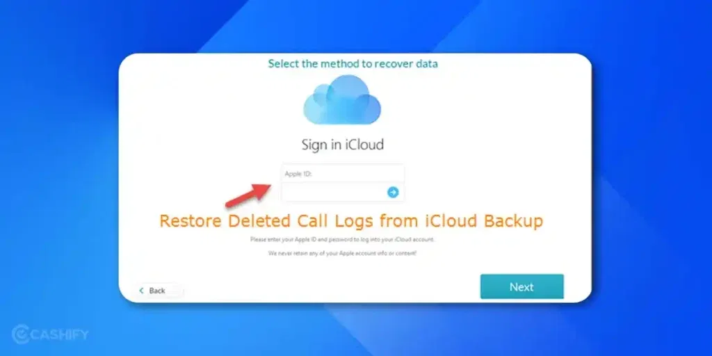 how to recover deleted call history on iphone using icloud backup