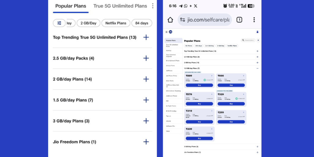 Jio Cheapest Plan Is Discontinued