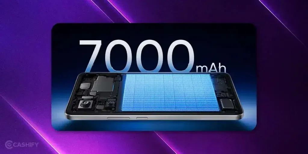 Top features of POCO M7 Plus 5g: 7000mAh battery.
