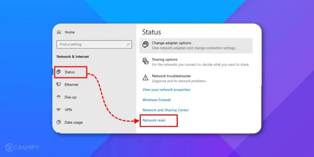 how to fix wifi not working on laptop: reset network settings