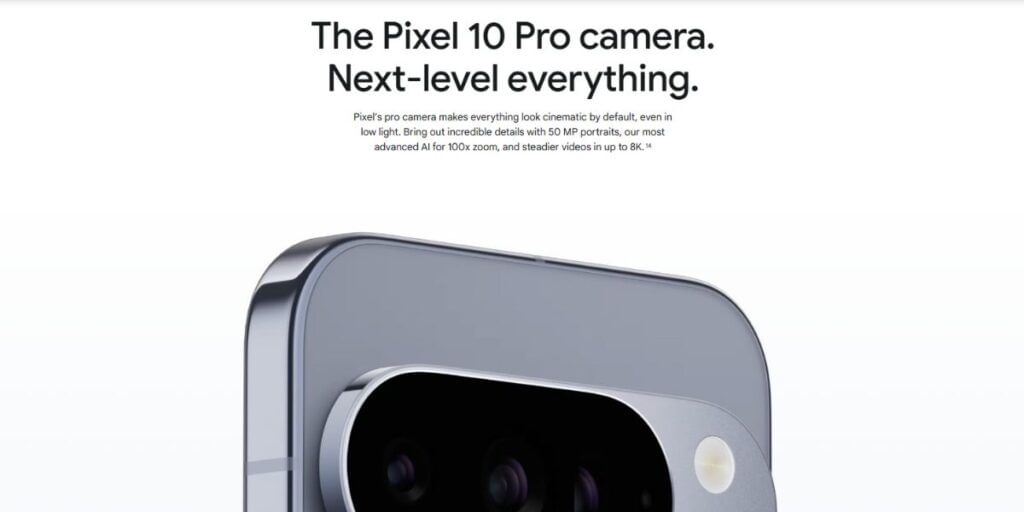 Pixel 10 Pro camera