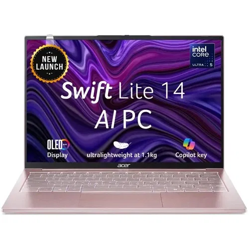 Acer Swift Lite 14 SFL14 54M NX.DB8SI.001 Intel Core Ultra 5 16 GB 512 GB SSD Windows 11 Front