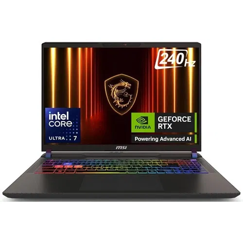 MSI Vector 16 HX AI A2XWHG 443IN Core Ultra 7 Series 2 16 GB 1 TB SSD Windows 11 12 GB Front