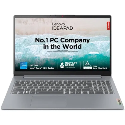 Lenovo IdeaPad Slim 3 15IAH8 83ER00MDIN Core i5 12th Gen 16 GB 512 GB SSD Windows 11 Front