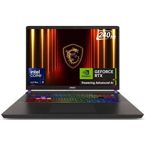 MSI Vector 17 HX AI A2XWHG 085IN Core Ultra 9 Series 2 32 GB 2 TB SSD Windows 11 12 GB Front